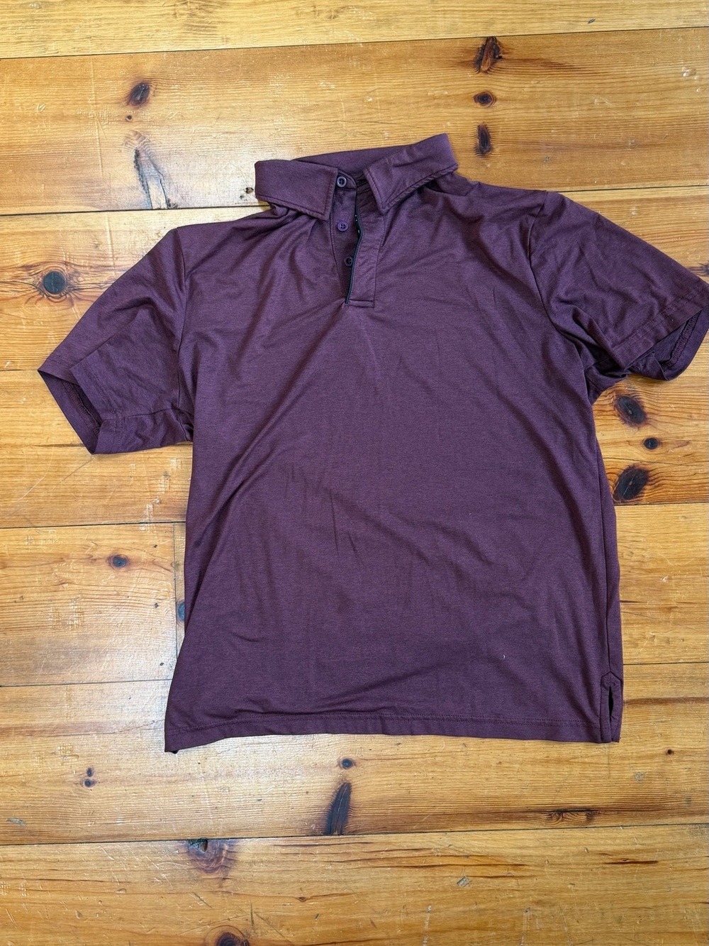 01.ALGO Performance Men's Polo Shirt in Burgundy